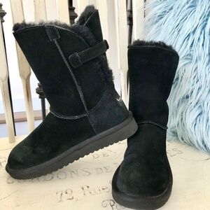 Ugg, Koolaburra By Ugg, Black, Suede Boots, Size 8, Good Used Condition